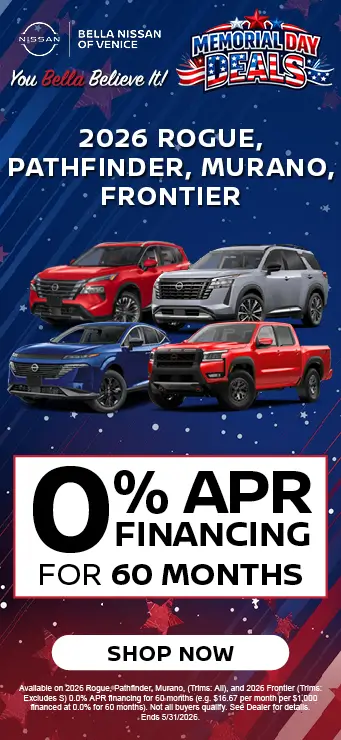 2026 Nissan Rogue Pathfinder Murano Frontier